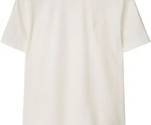 Burberry checkered-trim cotton T-shirt white