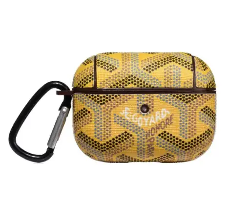 Goyard AirPod Case Yellow