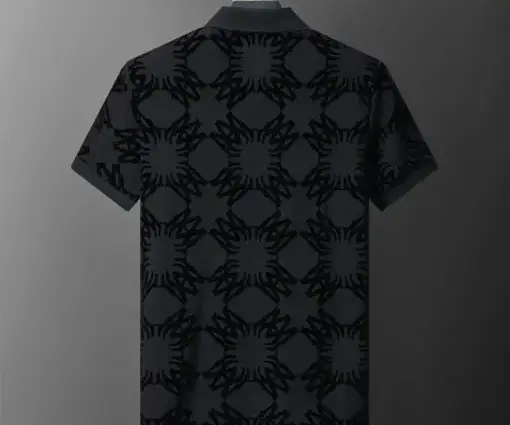 Alternative view of Amiri All Over Flocked Print Polo Shirt Black