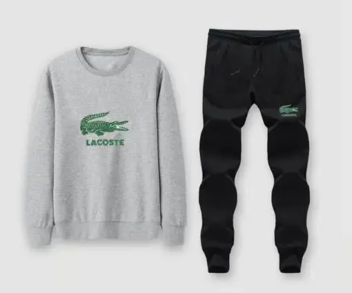 Lacoste Yupoo Tracksuit Grey/Black