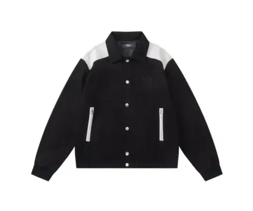 Amiri Embroidered Logo Black Jacket