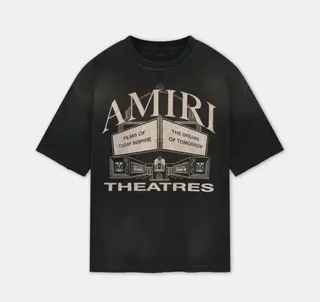 AMIRI THEATRES OVERSIZED T-SHIRT BLACK