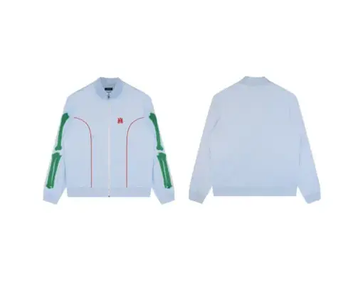 Alternative view of Amiri Sportswear Jacket White With Green Bones Design