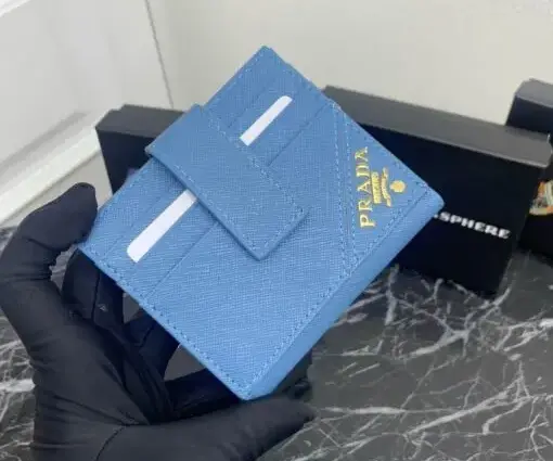 Prada Wallet 10cm Lite Sky Blue