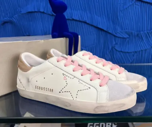 Golden Goose Super-Star Sneakers White/ Pink