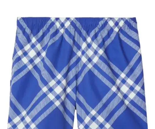 Burberry check-print swim shorts blue/white