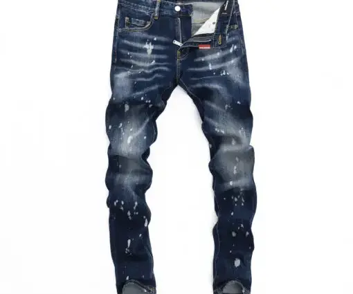Dsquared2 Jeans Paint Splatter Effect Fade Blue