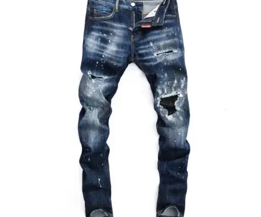 Dsquared2 Distressed Jeans Fade Blue