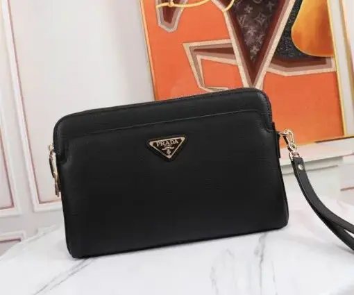 Prada Hand Wallet Black