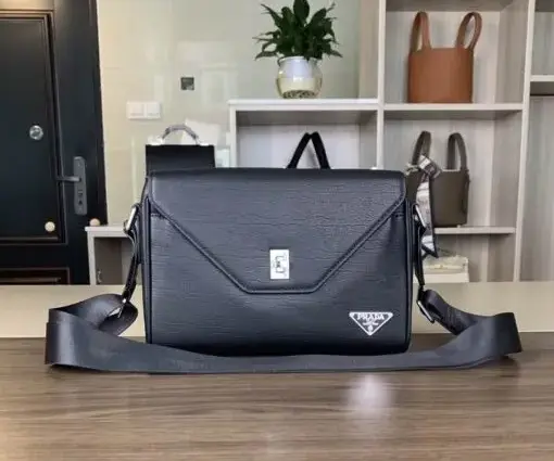 Prada Hand Bag Wallet Charcoal Gray