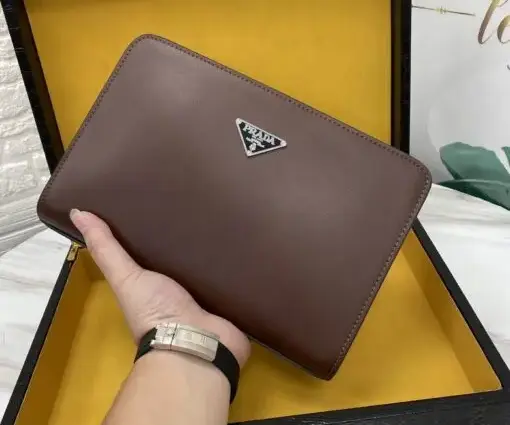 Prada Clutch 26cm Bag Brown