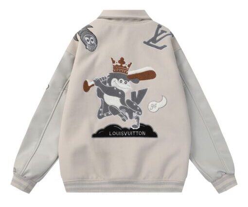 Alternative view of Louis Vuitton Baseball Varsity Jacket White