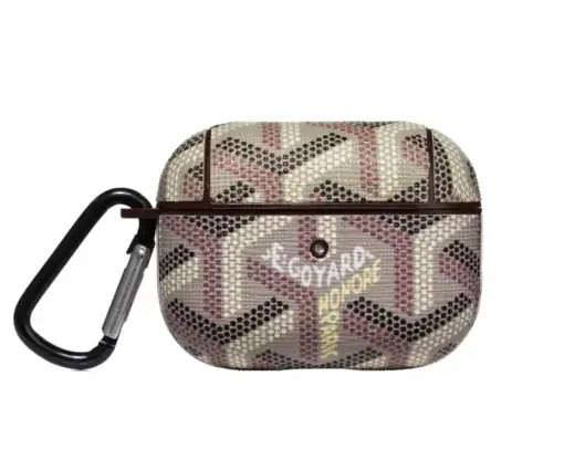 Goyard AirPod Case Beige