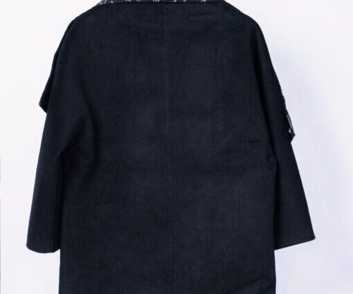 Alternative view of LV Logo Printed Hooded Bathrobe Coat Black
