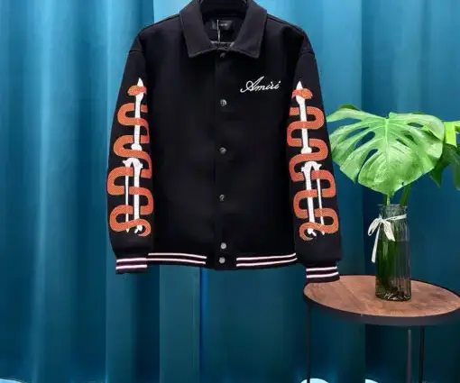 AMIRI Snake Bones Jacket Black