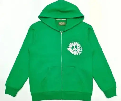 Denim Tears Zip Hoodie Green