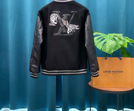 Alternative view of LV Louis Vuitton Bomber Jacket Leather Black