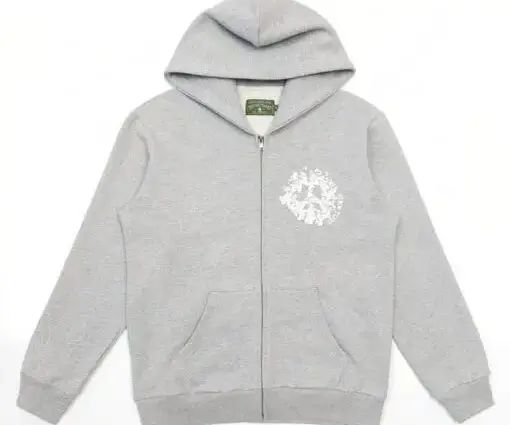 Denim Tears Zip Hoodie Grey