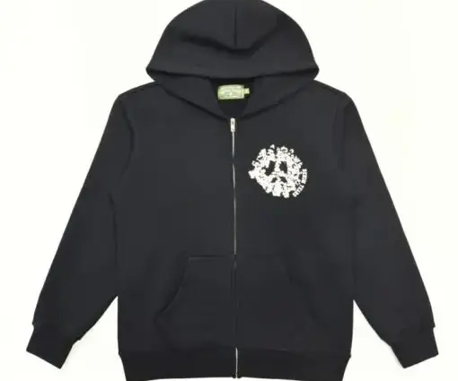 Denim Tears Zip Hoodie Black