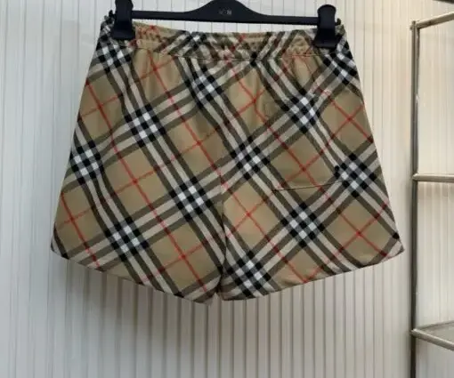 Alternative view of Burberry Check Swim Shorts Beige