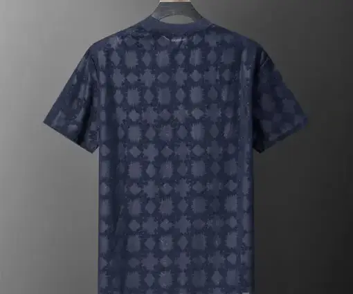 Alternative view of Amiri Crew Neck Short Sleeve Terry Jacquard Shorts Set Royal Blue