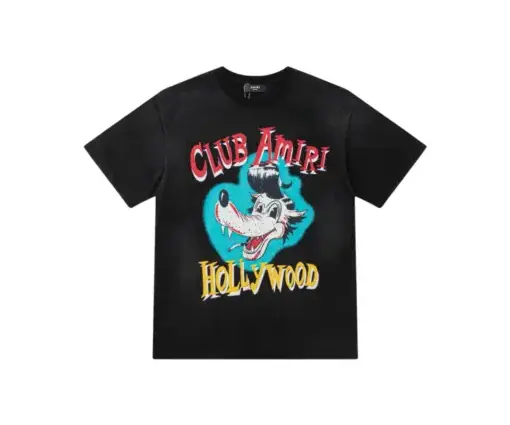 Amiri Classic Cartoon Logo T Shirt Black
