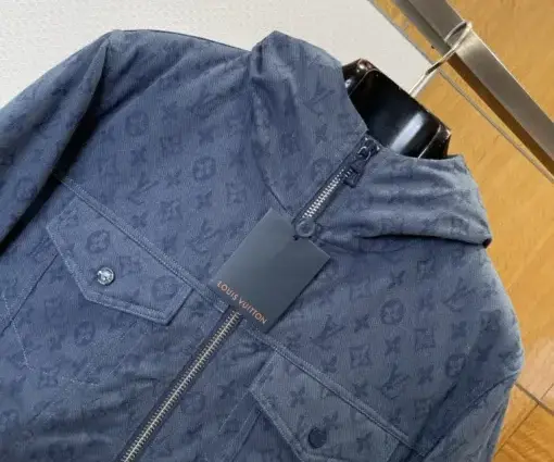 Alternative view of LV Monogram Puffer Jacket Blue