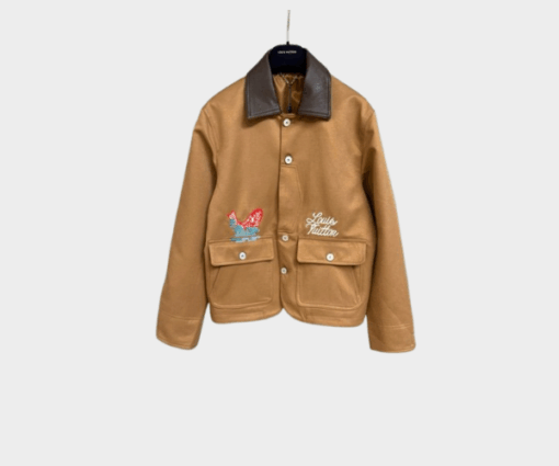 LV Embellished Workwear Jacket Brown