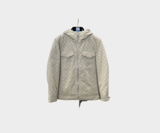 LV Monogram Puffer Jacket Beige