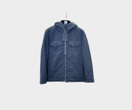 LV Monogram Puffer Jacket Blue