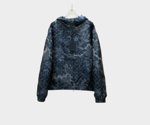 LV Monogram Tapestry Windbreaker Blue