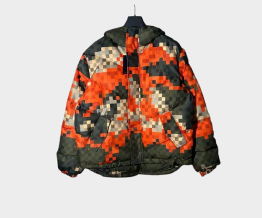 LV Camouflage Puffer Jacket