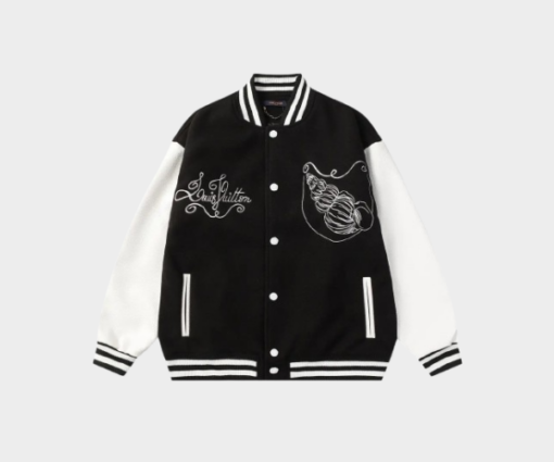LV Varsity Bomber Jacket Black & White