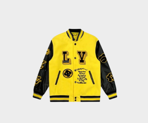 LV Varsity Yellow & Black Jacket