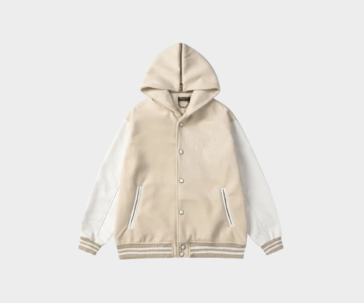 Louis Vuitton Calfskin Sailor Varsity Jacket Cream/White