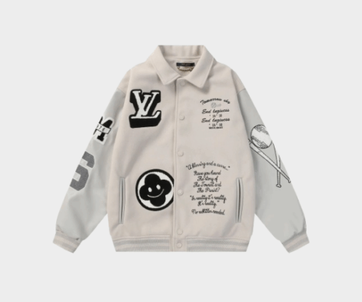 Louis Vuitton Baseball Varsity Jacket White