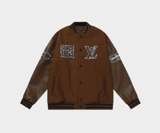 LV Varsity Jacket Brown