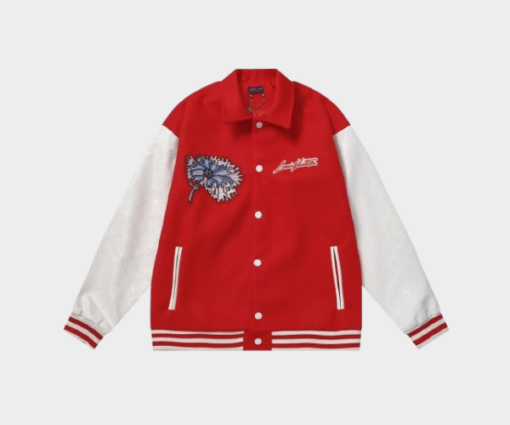LV Varsity Jacket Red/White