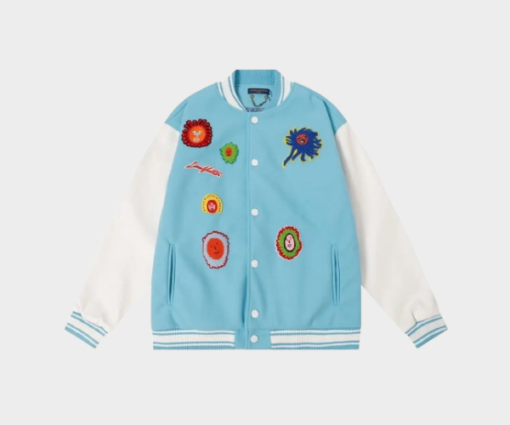 LV Varsity Jacket Paste & White