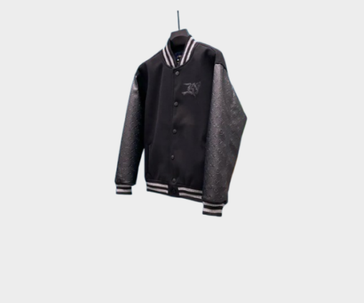 LV Louis Vuitton Bomber Jacket Leather Black