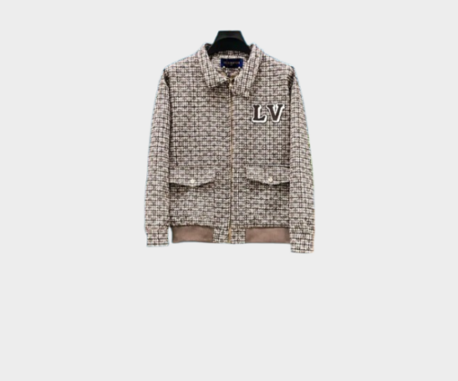 LV Monogram Wool Harrington Blouson Grey