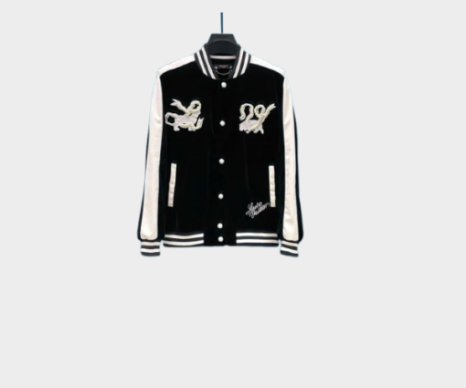 LV Denim Velvet Souvenir Jacket Black/White
