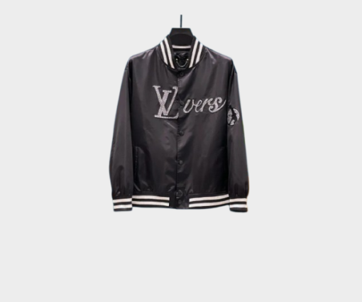 LV Bomber Tracksuit Jacket Black