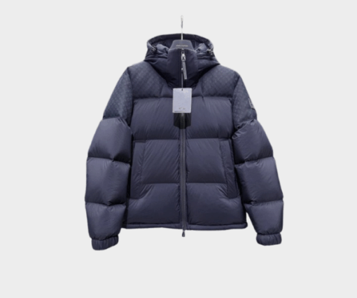 LV Monogram Down Jacket Volcanic Ash Grey