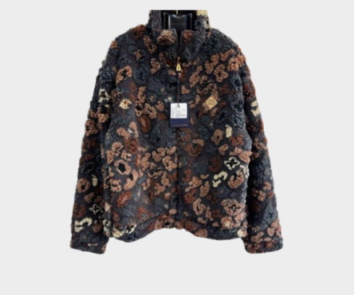 LV Reversible Fleece Blouson LV Leo Motif Jacket Multicolor