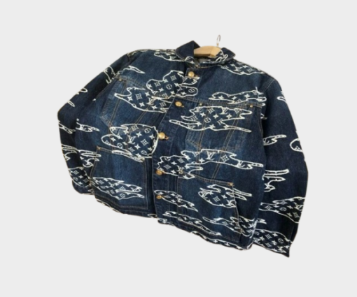 LV Denim Jacket Black