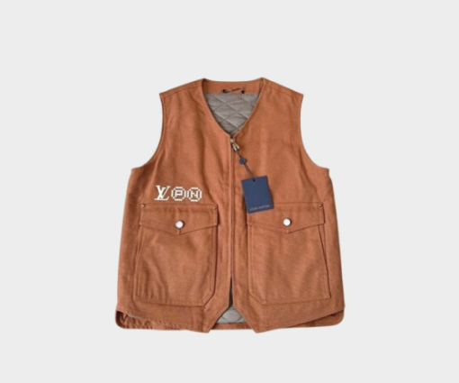 LV Vest Leather Brown
