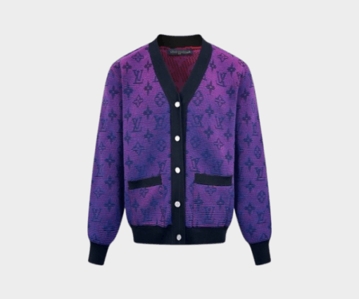 LV Cardigan Purple