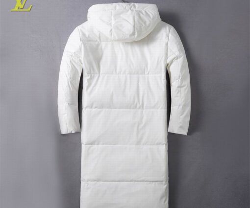 Alternative view of LV Long Puffer Jacket White