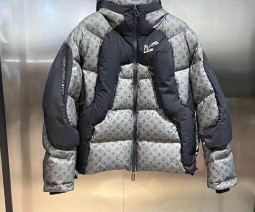 Alternative view of LV Down Jacket Grey/Black